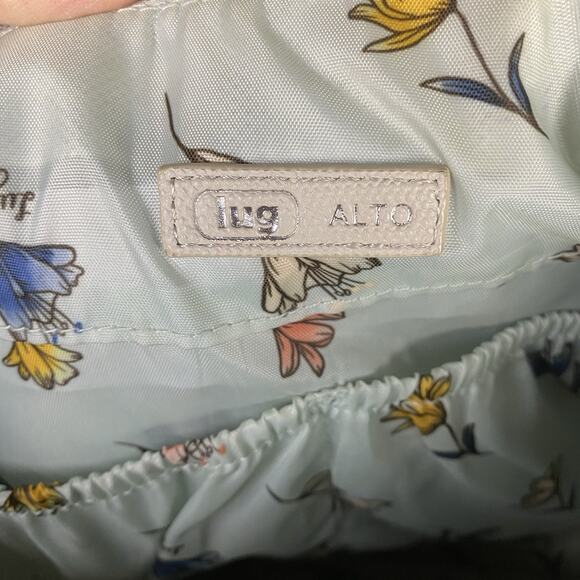 Lug Alto Matte Luxe Bag Purse Pebble IcePop Travel Carry On Handbag Tote Ivory - Picture 9 of 10